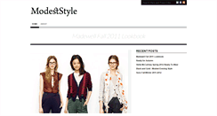 Desktop Screenshot of modeststyle.kopiblog.com